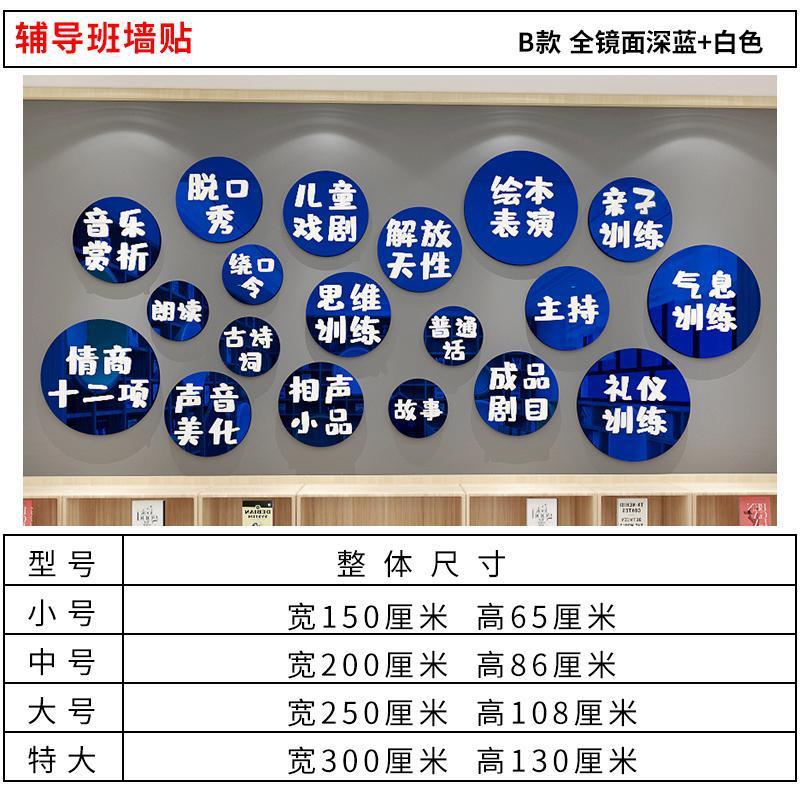 播音主持表演班级背景墙贴纸画少儿口才教室兴趣培养墙上装饰墙贴
