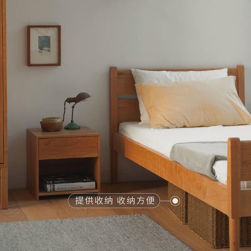 mumo木墨 现代简约式单人床 实木儿童床日式小户型夏克卧新品
