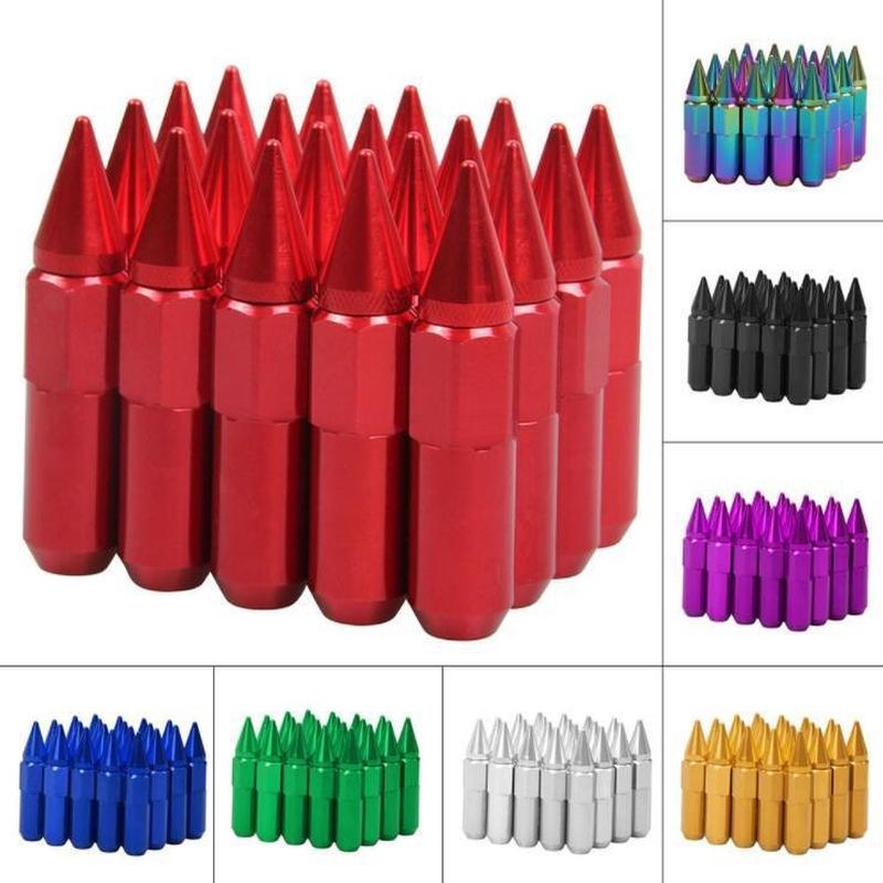 汽车改装轮毂螺母M12锻造轻量化尖头盖帽六角螺母轮毂螺丝