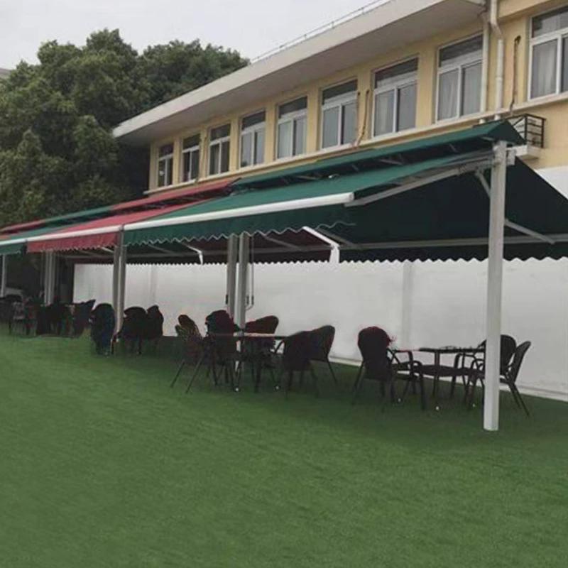 鑫达厂家铝合金伸缩遮阳棚户外阳台遮阳篷门口加厚遮雨棚直销