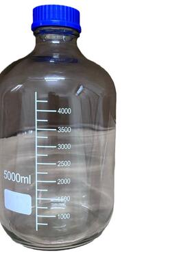 厂家蓝盖瓶5000ml蓝盖试剂瓶螺口丝口瓶溶剂瓶透明样品瓶