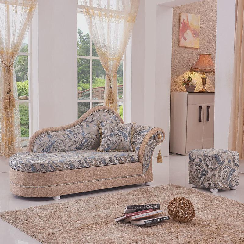 峻潮小户型沙发欧式卧室贵妃椅躺椅简约布艺单人美人榻太妃懒人塌