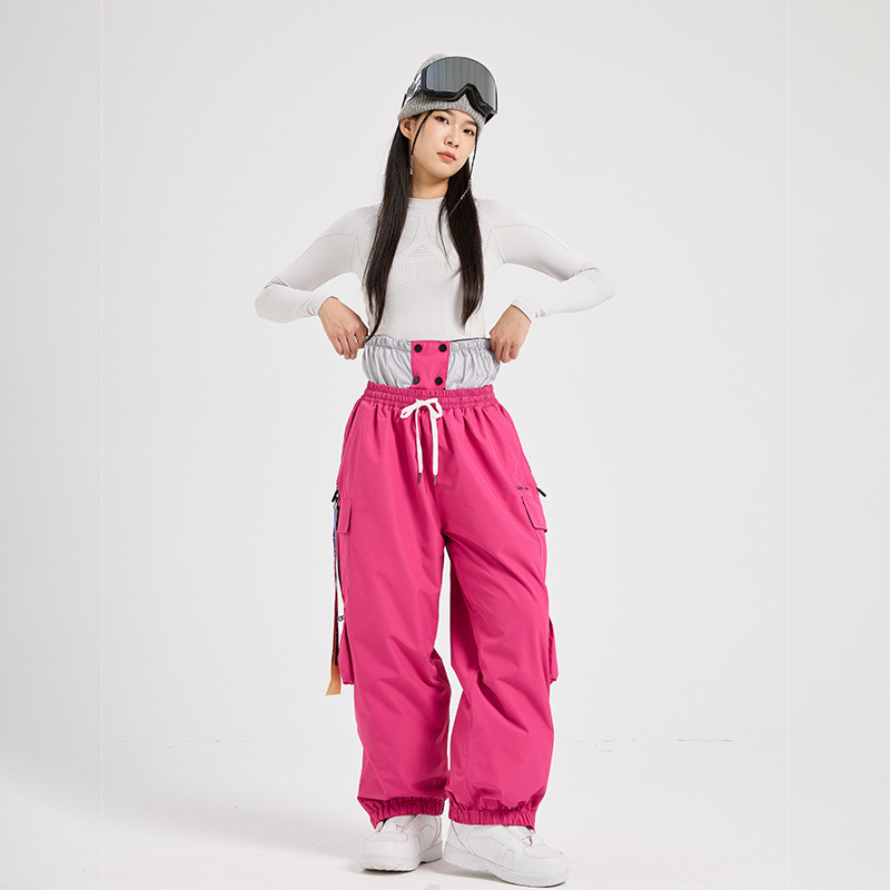 2024新款3l全压胶滑雪女款成人户外雪裤男单双板小众滑雪裤情侣款