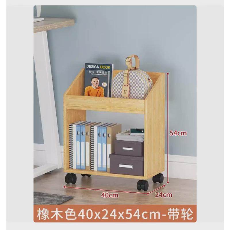 办公桌收纳架收纳架工位放包小推车落地移动多层推车置物架