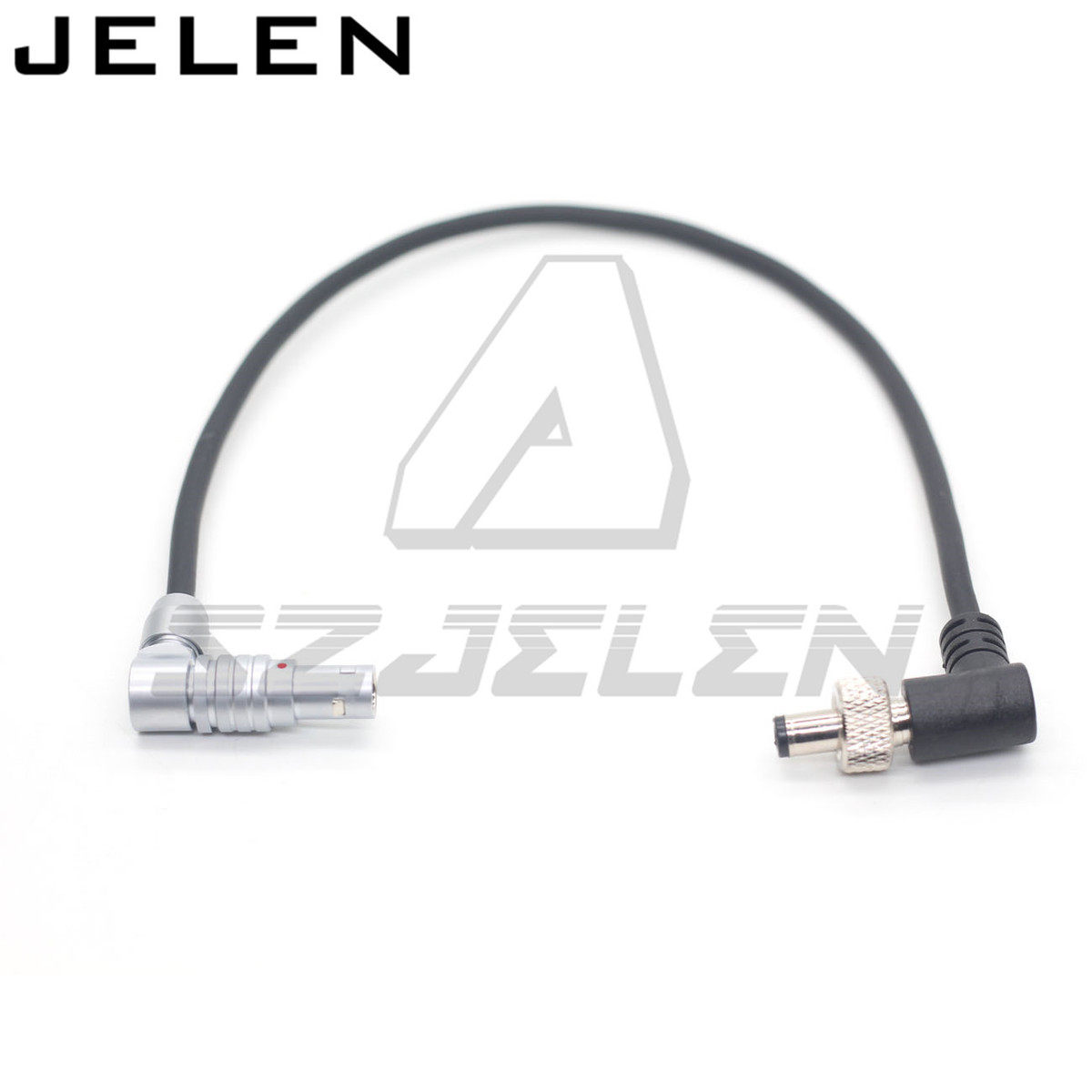 摄像机12V 2针电源输出可旋转弯头转DC2.5带锁图传监视器电源线