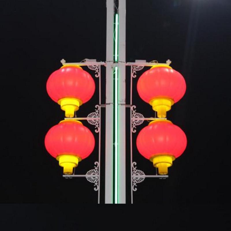 亚克力灯笼户外防水防晒新年灯笼街景装饰亮化工程大红吹塑灯笼