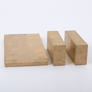 铜块h59黄批发h62黄铜板材料激光雕刻纯铜块金属零件加工定制