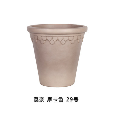 仿陶瓷简约果树种植塑料嘉伯加厚轻便盆花盆瑞美观月季圆型莫奈