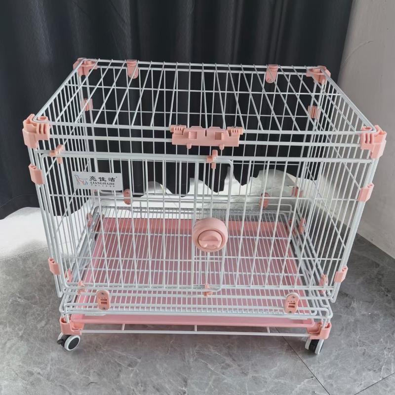 亮佳爆狗笼diy折叠方扣笼宠物用品狗笼狗笼子多功能宠物笼洁款笼