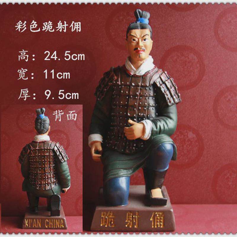 兵马俑彩绘树脂摆件西安旅游纪念品厂家生产中国特色礼品送老外