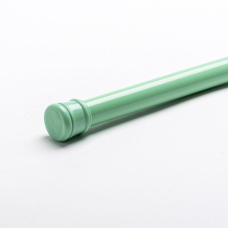 H免打孔窗帘卧室飘窗小窗弹簧伸缩杆浴帘杆衣柜伸缩杆晾衣杆门帘Y