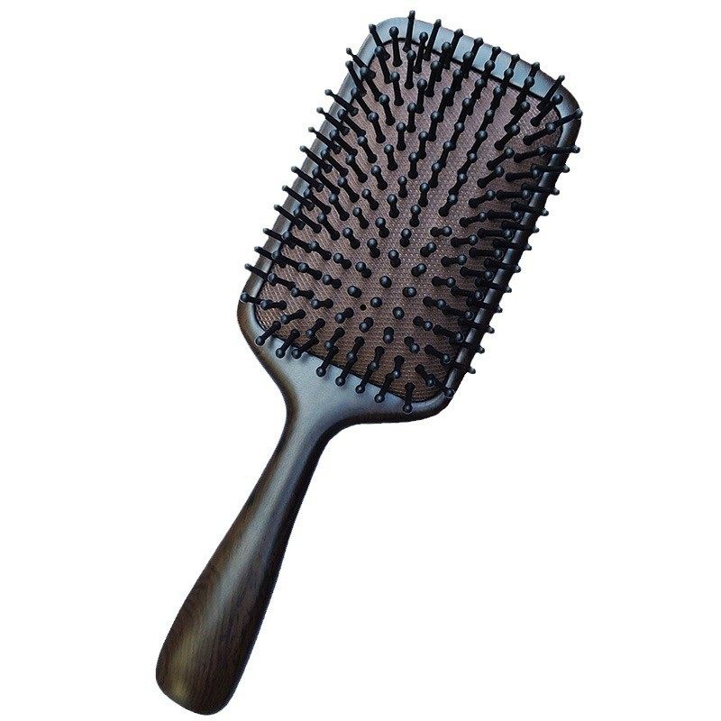 黑檀木气囊梳气垫梳家用护发按摩天然实木大号大板头皮卷发梳子