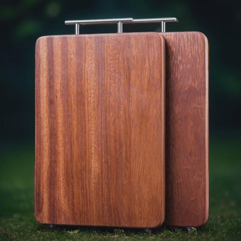 乌檀木菜板整木沙比利砧板双面家用实木切菜板檀木案板厨房可用