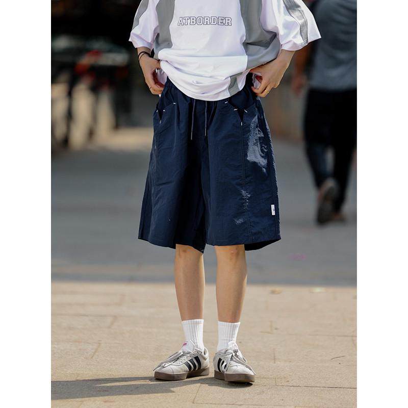 水曜日定休 日系设计感口袋男宽松薄款街头五分裤,男装,短裤,淘宝优惠券,粉丝福利购,淘宝优惠卷