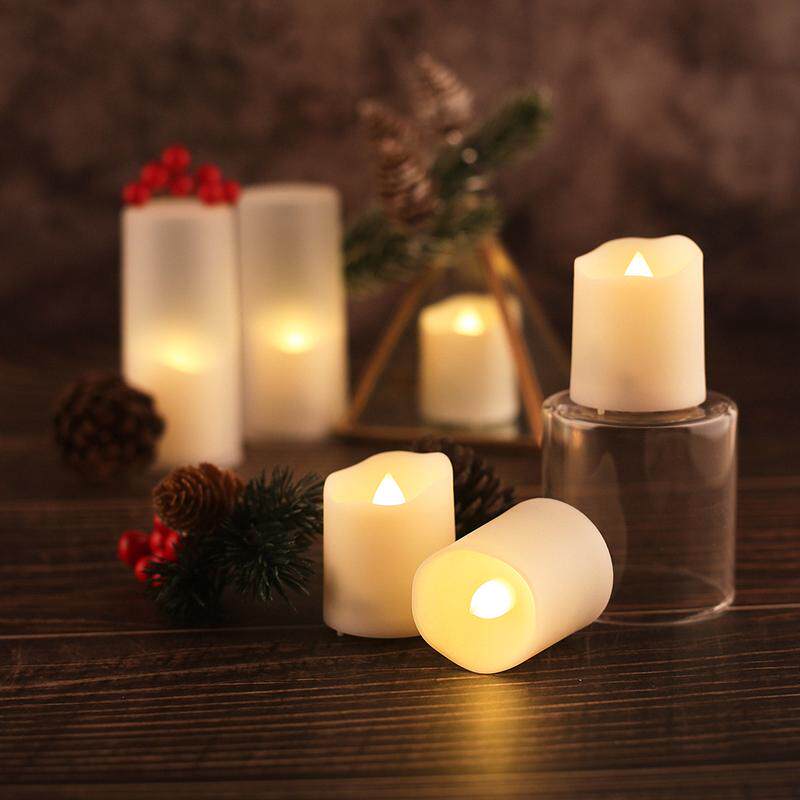 工厂发货头led蜡烛灯仿真火焰可充电照明蜡烛暖白光电子小茶蜡