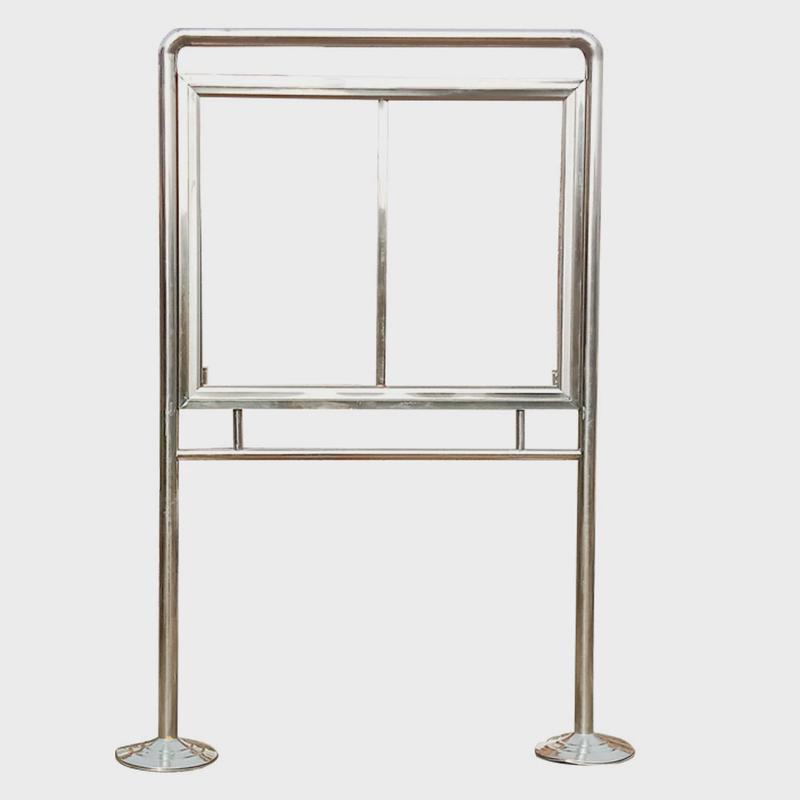 衡水厂家定制不锈钢焊接学校公园社区河道户外宣传栏公示牌广告牌