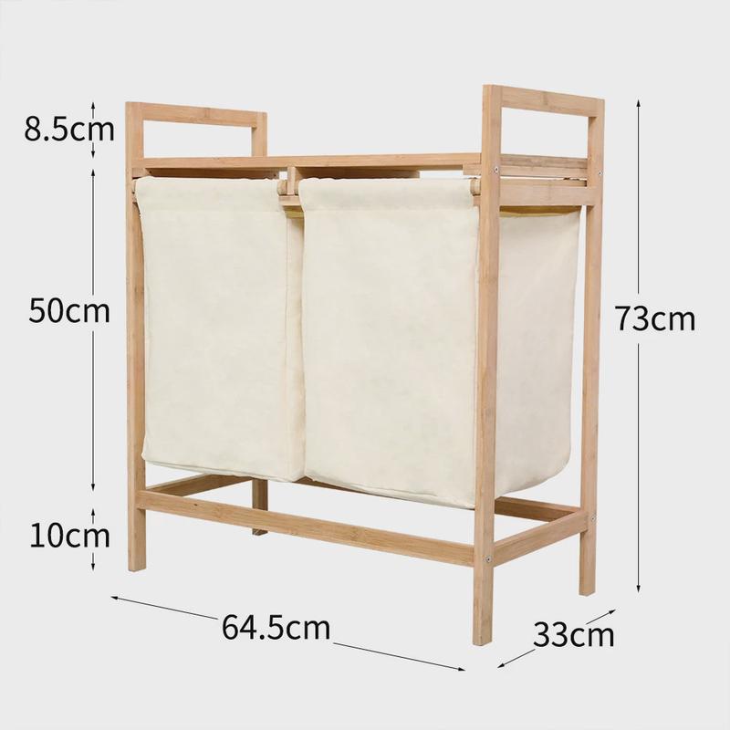 日式简易衣柜家用卧室大容量衣物储物箱阳台分类脏衣篓楠竹收纳箱