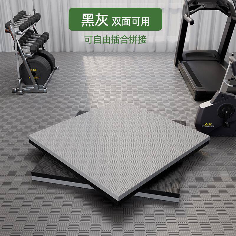 健身房地垫家庭隔音减震垫运动防震拼接家用垫子力量区训练垫跨境