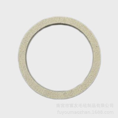 工业羊毛毡密封垫高密度吸油垫圈羊毛毡机械防滑垫圈异性毛毡垫圈