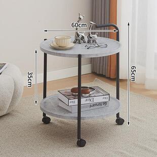 轻奢可移动茶几沙发边柜茶台边几阳台桌子床头置物架子简约家用小