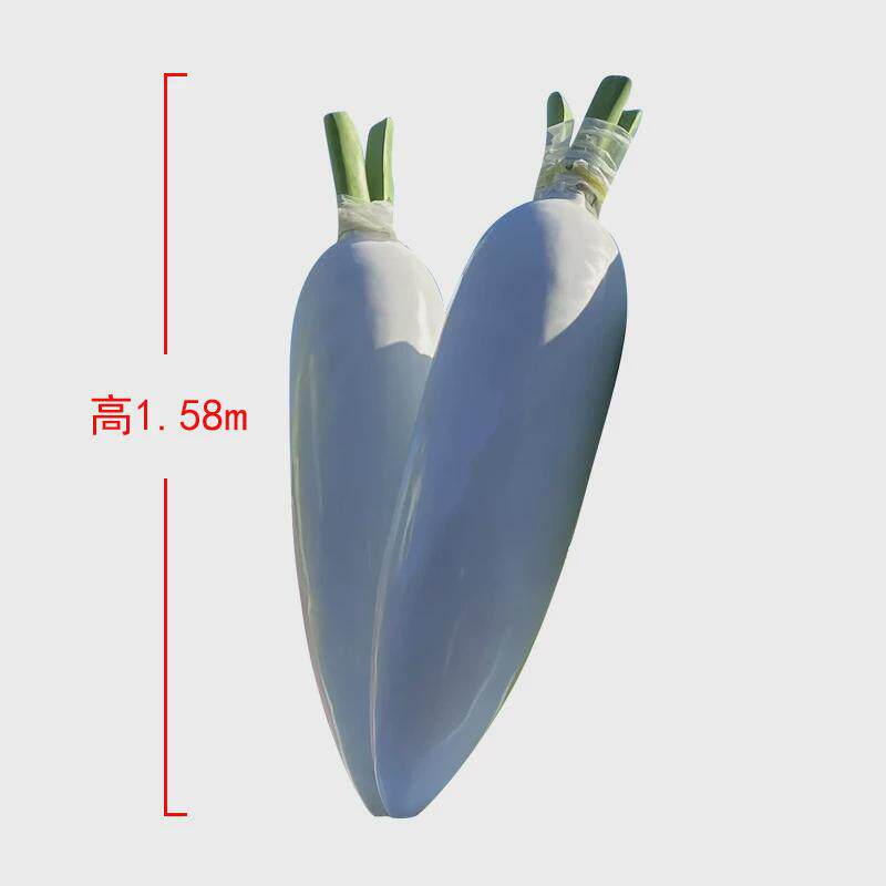 玻璃钢仿真树脂彩绘瓜果蔬菜雕塑白菜西蓝花萝卜农产品模型摆件