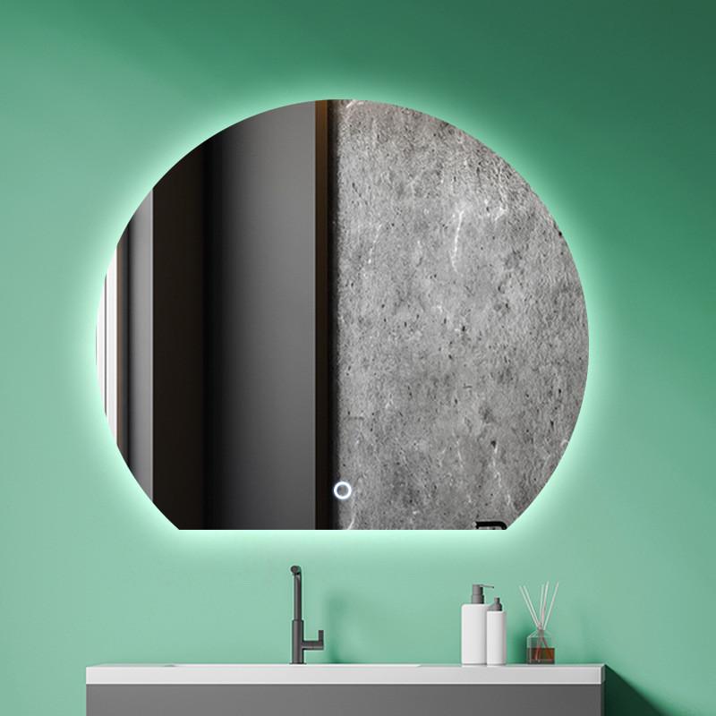 智能浴室镜子创意梳妆台led化妆镜洗手间卫生间左右切防雾圆镜子