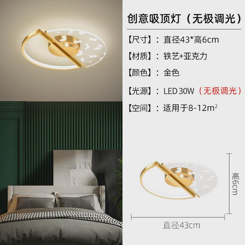 LED吸顶灯卧室灯简约现代家用房间灯羽毛灯儿童灯2021新款后现代