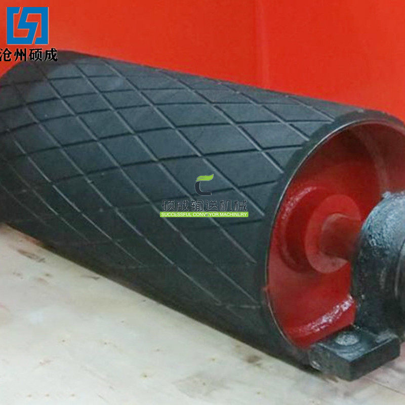 压带轮皮带机滚筒橡胶改向滚筒驱动托辊滚筒输送带传动滚筒,五金/工具,滚筒刷,淘宝优惠券,粉丝福利购,淘宝优惠卷