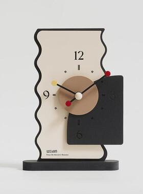 客厅man座钟卧室装饰delda书房简约桌面电视柜摆件家居饰品装饰品