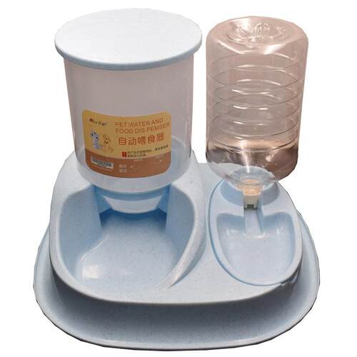 宠物自动喂食饮水器猫碗双碗自动喂食器狗碗猫狗通用宠物用品猫盆
