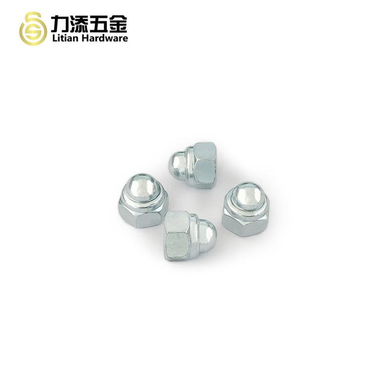 din986铁盖帽尼龙盖防松圈形螺母