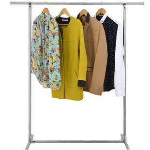 户外折叠伸缩晾衣架不锈钢单杠落地晾衣架室内衣架锌合金厂家直供