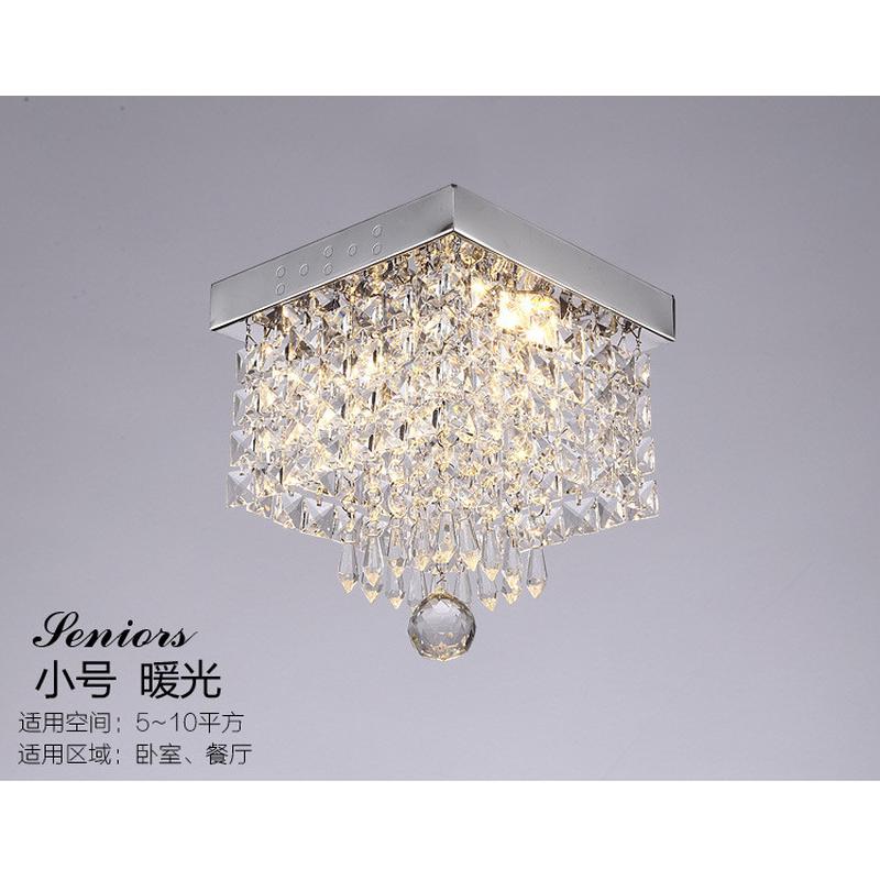 热销现代轻奢系列客厅卧室走廊过道灯led110v水晶吸顶灯
