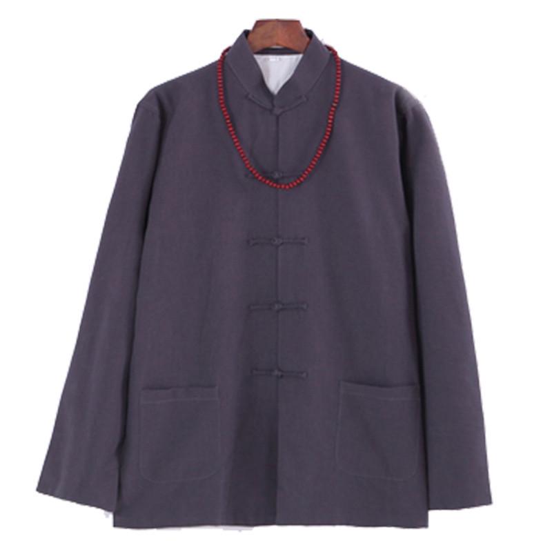 棉麻太极服女太极拳服装亚麻夏季男春秋表演中老年春夏夏装练功服