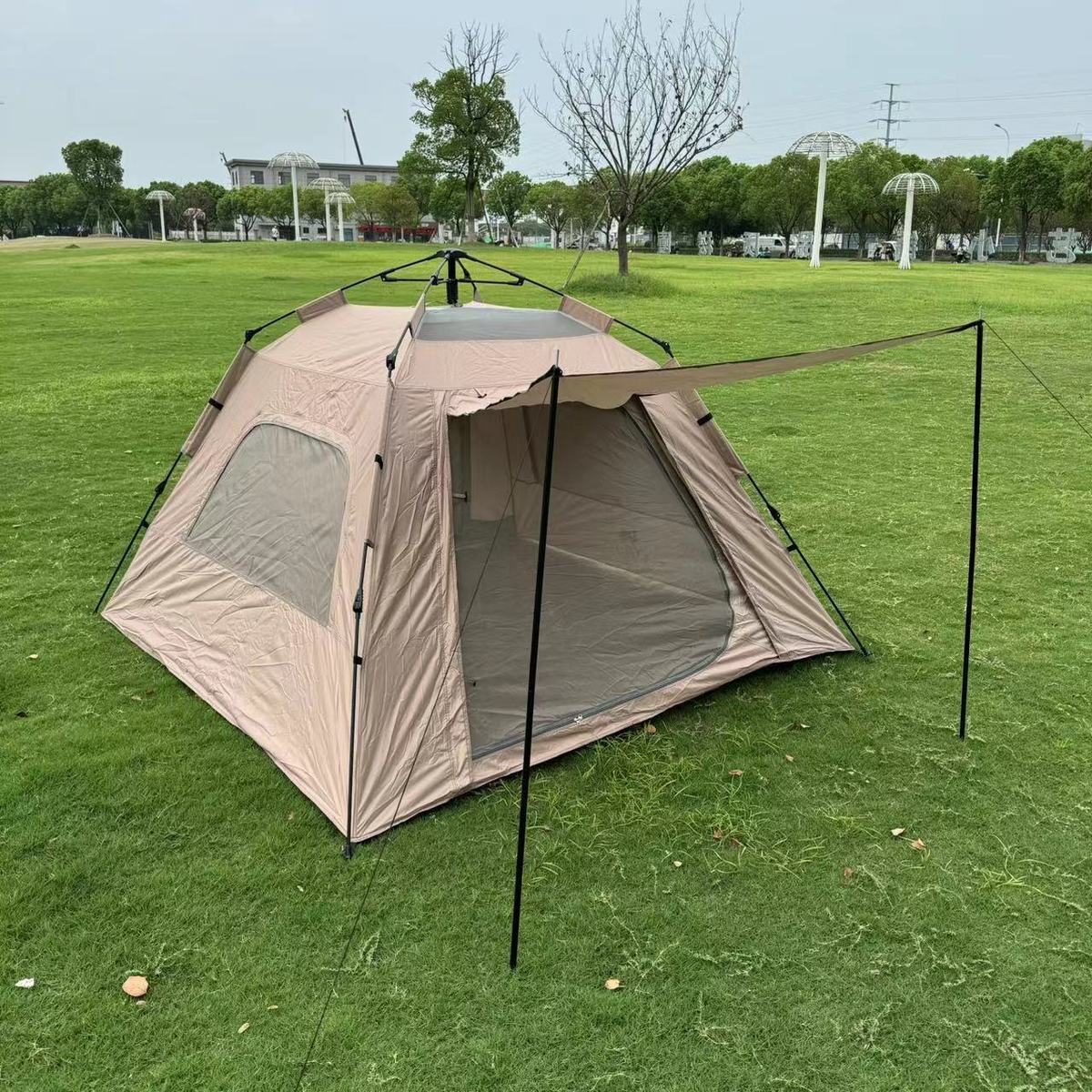 帐篷户外露营沙滩防雨折叠全自动速开公园野营全套加厚便携式批发