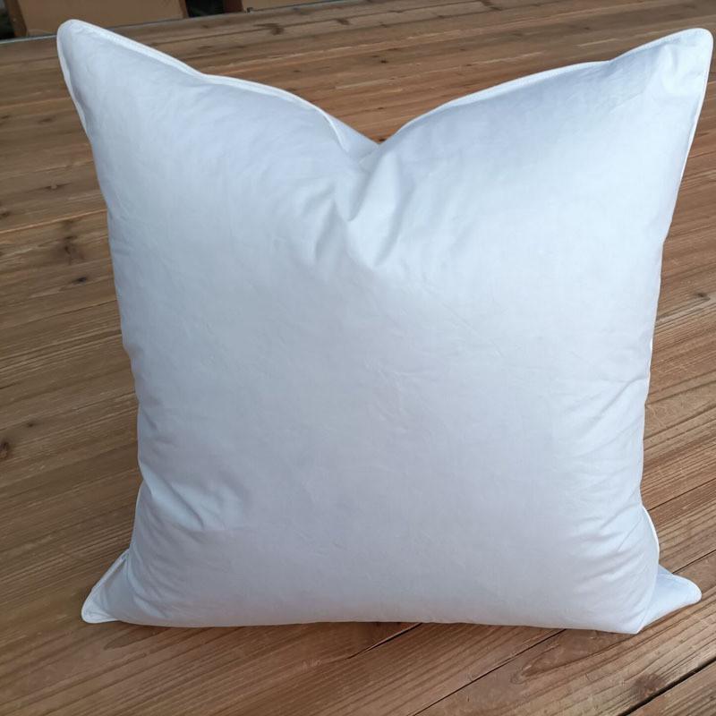 pk7j白鸭绒抱枕芯可羽绒靠垫鸭鹅毛靠腰垫大办公室客厅沙发