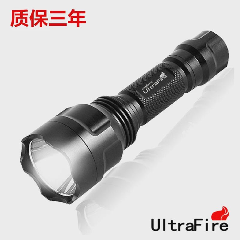 ULtraFire C8强光手电筒充电进口LED高亮远射户外骑行防水家用灯