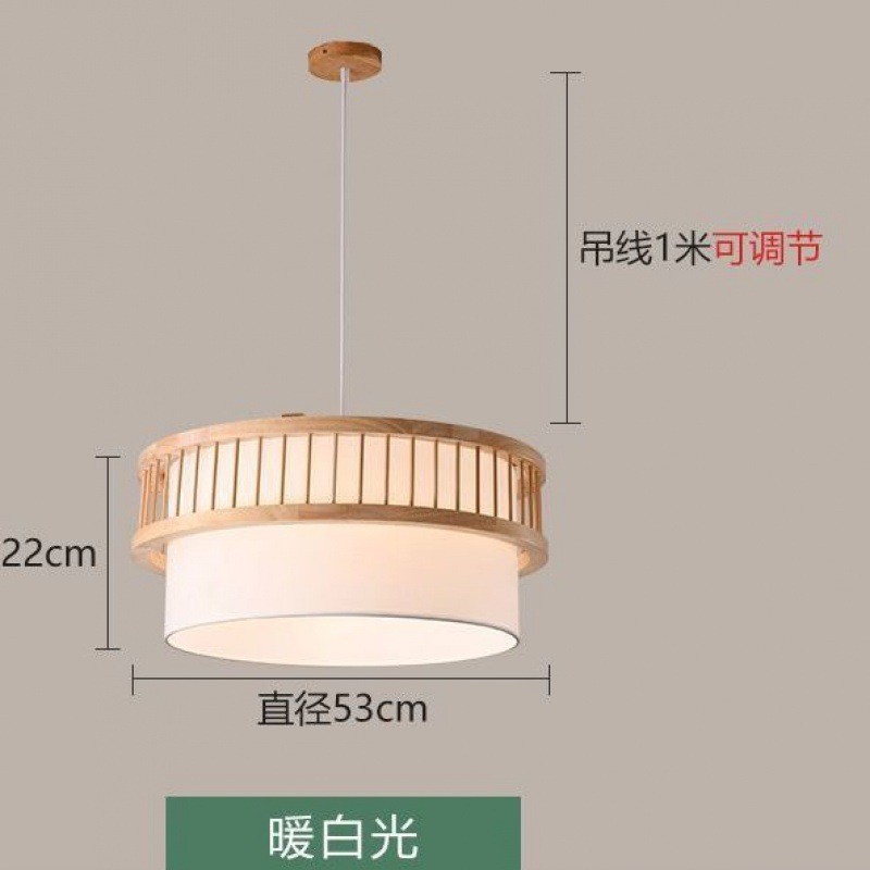 卧室吸顶灯日式原木吊灯简约家用客厅民宿餐饮创意中式吸顶灯氛围