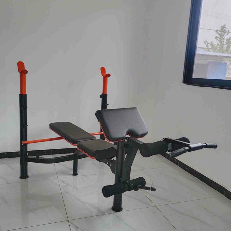 举重床家用多功能举架可调深蹲架卧推架推锻炼架子圆管举重床