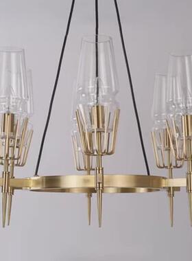 时尚大气餐厅长形灯简约后现代北欧轻奢酒店别墅吧台家用客厅吊灯