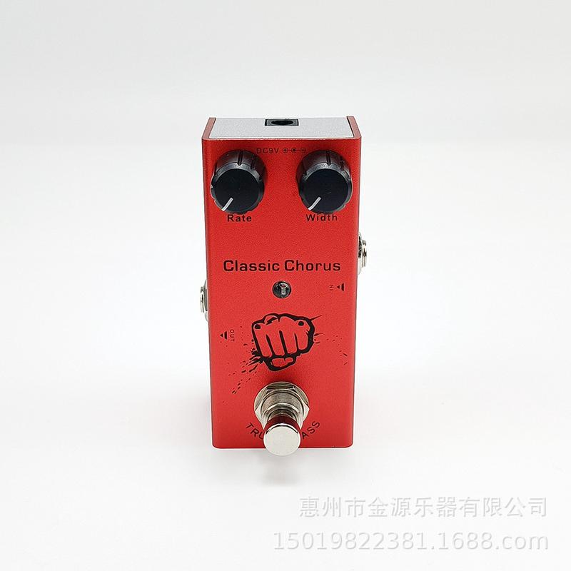 电吉他效果器单块效果器专业迷你易携带失真/过载/延时/合唱/颤音
