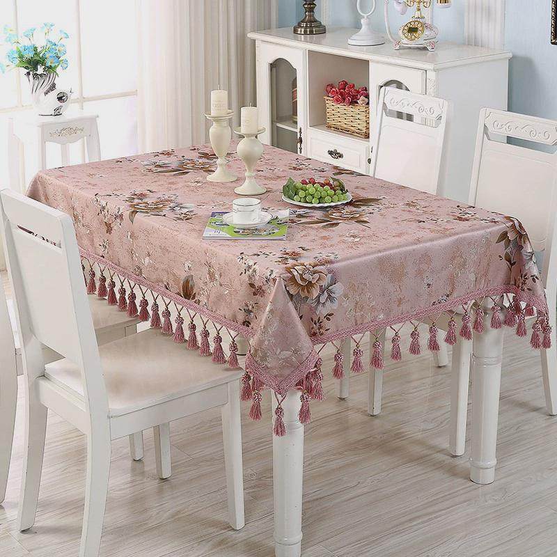 奢华欧式盖布长方形圆桌布餐桌布布艺茶几桌布台布轻奢感,居家布艺,桌布,淘宝优惠券,粉丝福利购,淘宝优惠卷