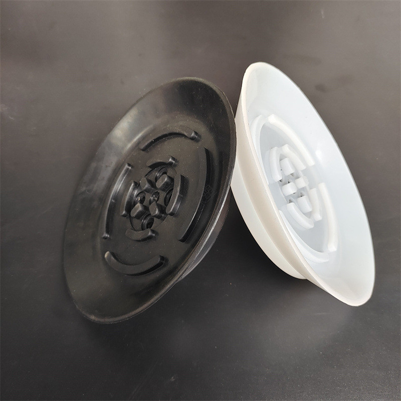 定制带螺丝橡胶吸盘椭圆形密支座橡胶底座健身器材件包胶金属