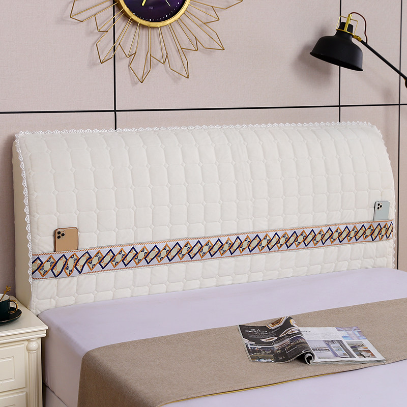 全包床头罩耐脏多用套罩绒布加厚夹棉床头套可水洗床头防尘保护罩,居家布艺,床头罩,淘宝优惠券,粉丝福利购,淘宝优惠卷