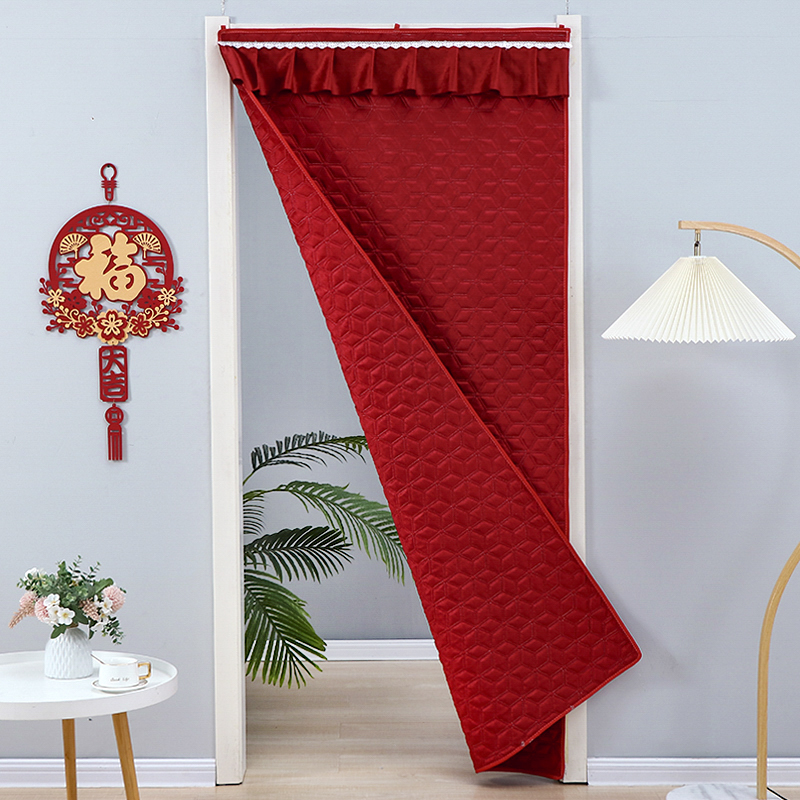 棉门帘防寒保暖双面绒防风秋冬新款卧室客厅隔断加厚帘可定制门帘