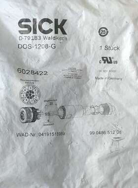 原装SICK传感器接头DOS-1208-G货号6028422