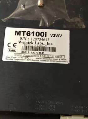 威纶通10寸触摸屏 MT6100i  V3WV 功能正常