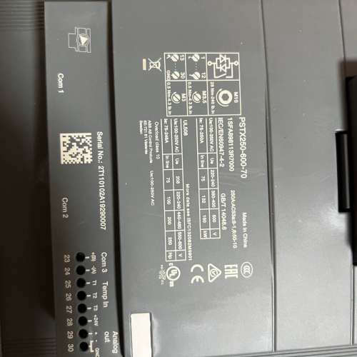 ABB软启动器PSTX250-600-70,全新未使用，仅开