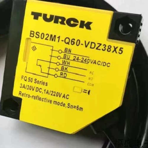 图尔克光电开关BS02M-Q60-VDZ38X5BSO2L2