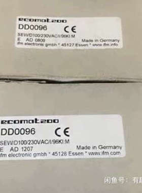 易福门IFM控制器DD0096全新原装现货